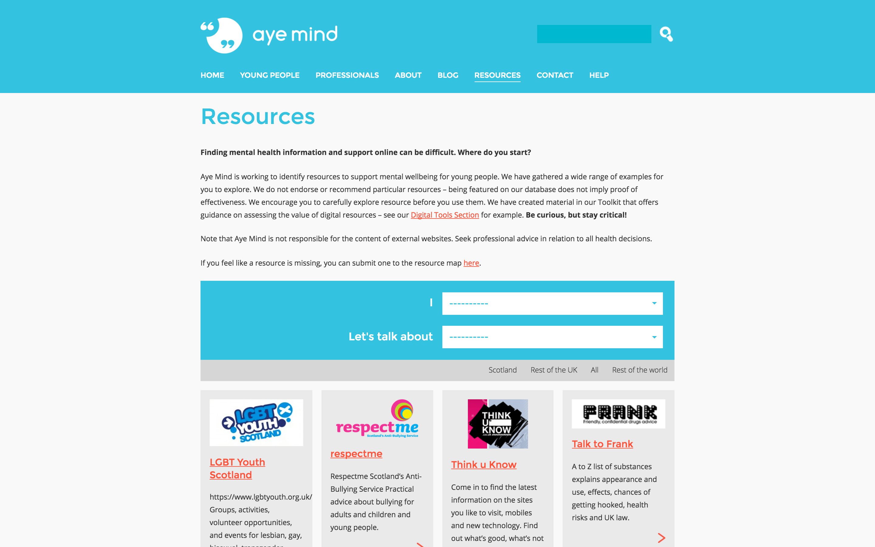Aye Mind - Resource Map