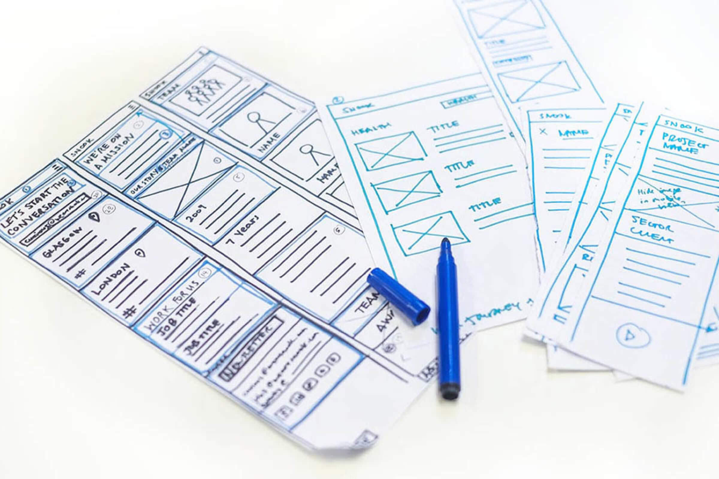 Sketching mobile wireframes