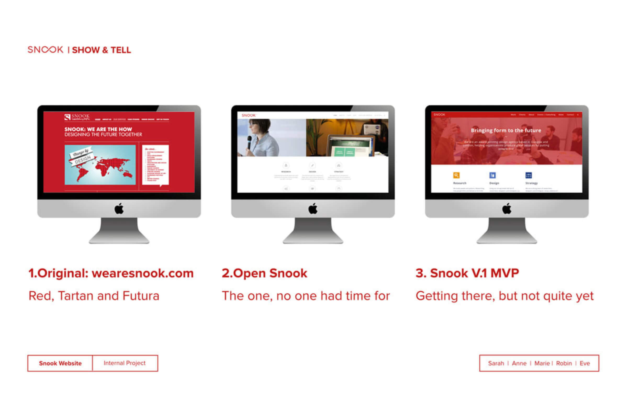 Previous Snook websites