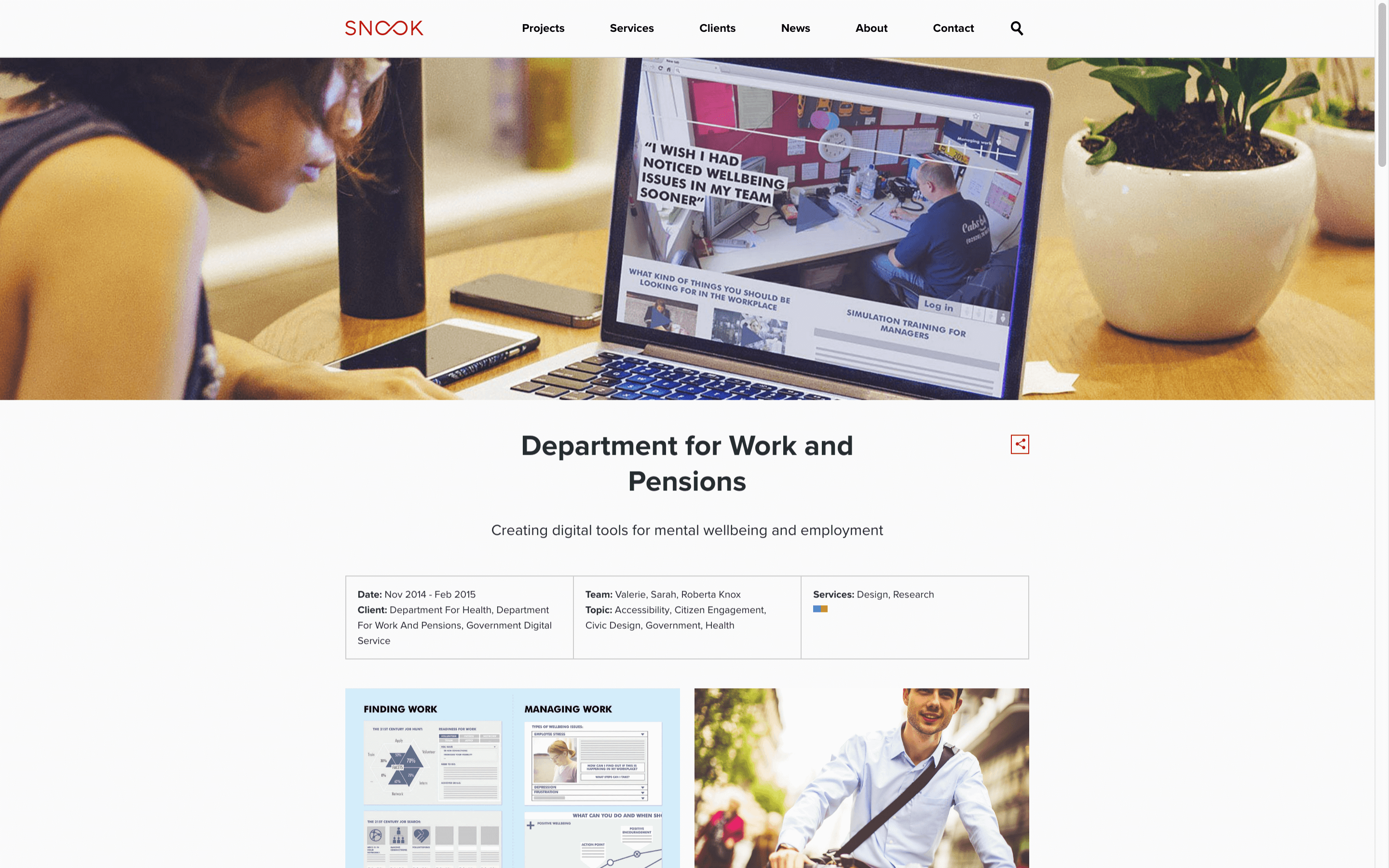 Snook Website - Project page